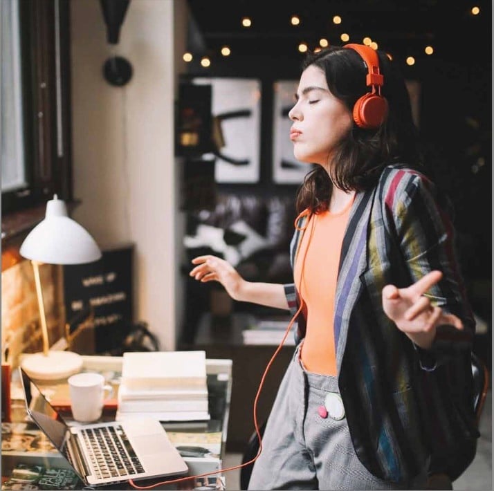 Neurodiverse Girl with headphones