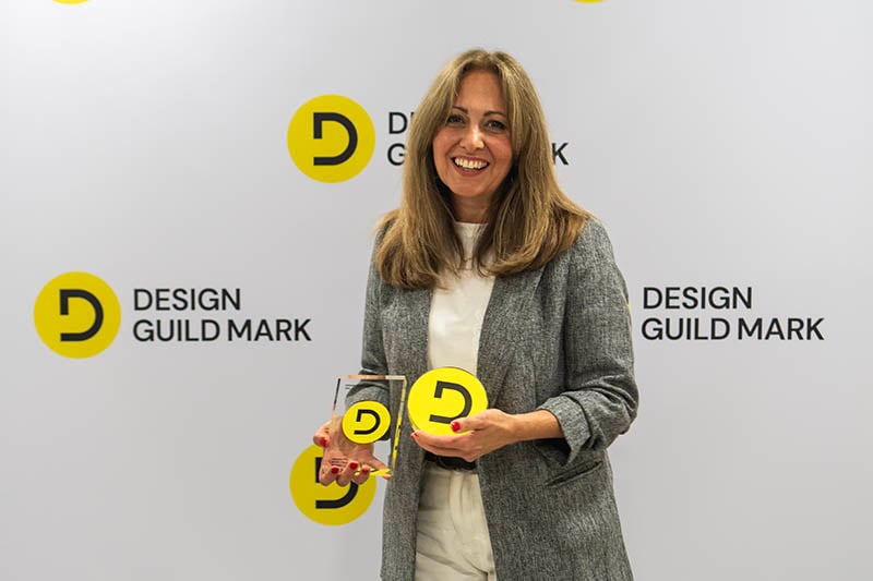 Helen with the Design Guild Mark Award