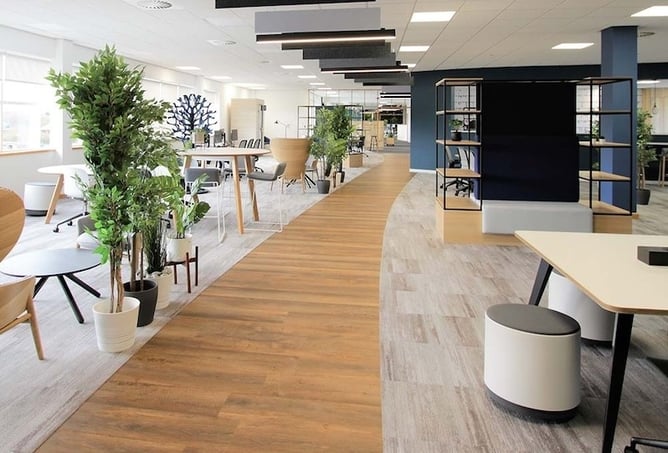 LVT Path through an office