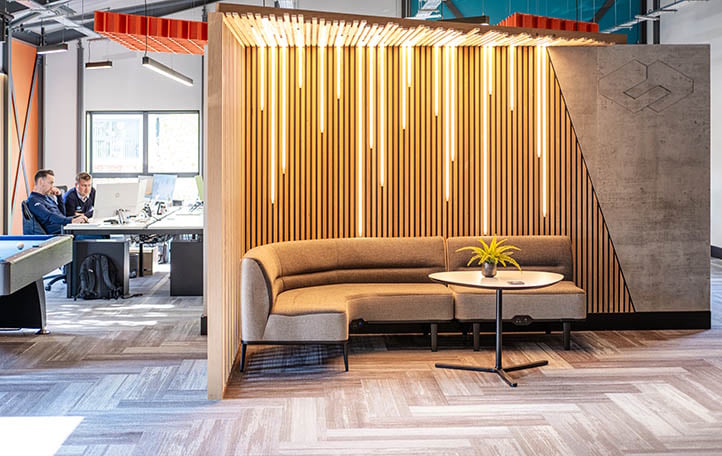 Modern office with Milliken LVT