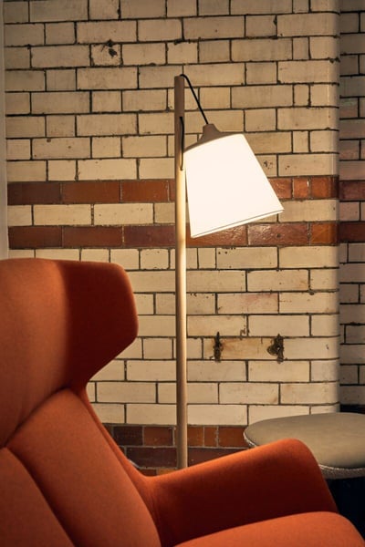 Material Source Manchester interior image with chair and lamp