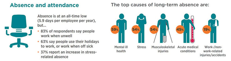 infographic about absence and attendance 