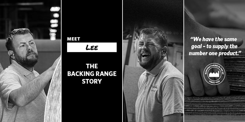 The Backing Range Story banner with Lee